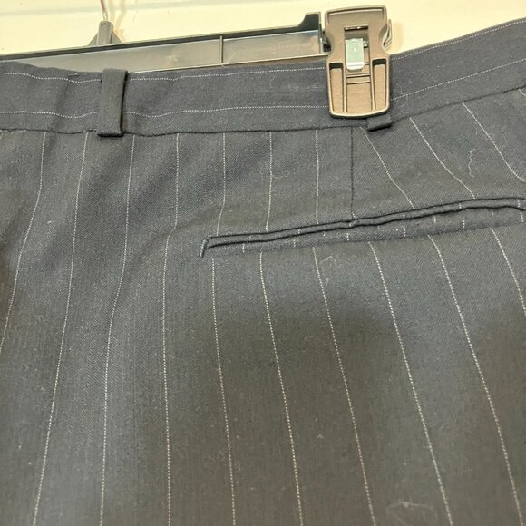 Lorenzo Latini 100% Wool Navy Pinstripe Suit 46R - Picture 3 of 11